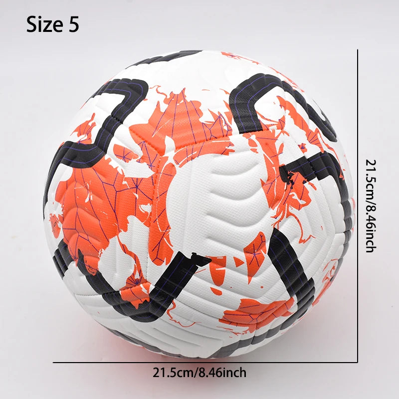 Soccer Balls Standard Size 5 Machine-Stitched Ball PU Material Sports League Outdoor Match Football Training Ball Futbol Voetbal